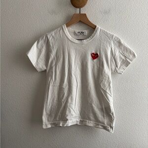 Comme des Garcons CDG Heart Logo Tshirt *Stains*